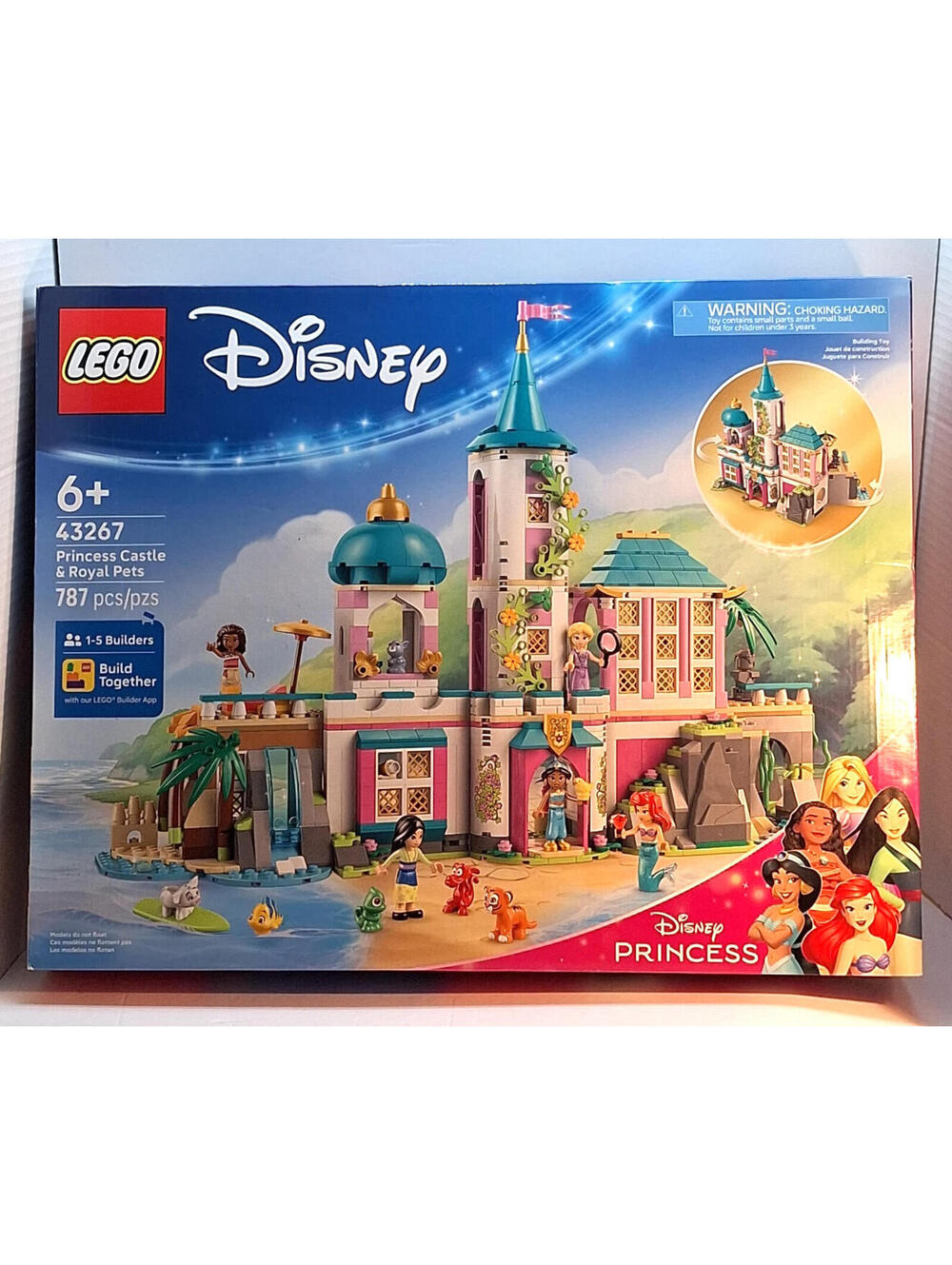 LEGO Disney Princess™ Princess Castle & Royal Pets 43267 [New Toy] Sealed Brick